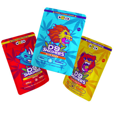 Dozo Delta D9 Smashers Gummies 10000MG - Pack of 20 - Display of 5 Packs