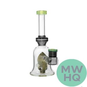 Glass Creature Head Insert Bong Water Pipe Bell Shape With Straight Neck - 470 Grams - 9 Inches - Assorted Colors [GODEN19] (MSRP $42.00)