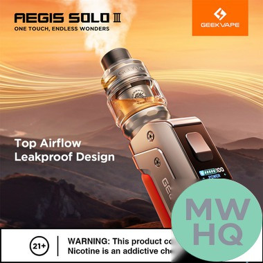 GeekVape Aegis Solo III 100W Built-In 3000mAh Starter Kit With 5.5ML GeekVape Z Sub-Ohm 2021 Tank
