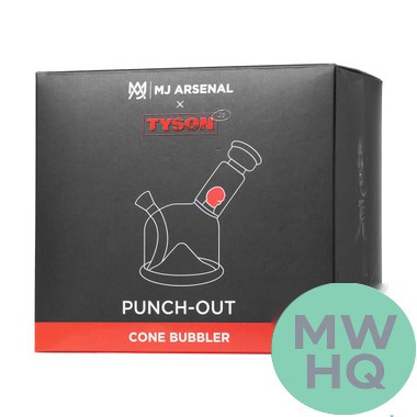 MJ Arsenal x Tyson 2.0 Punch-Out Cone Bubbler - 5 Inches (MSRP $39.00)