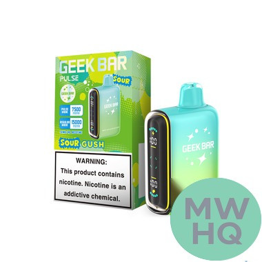 Geek Bar Pulse 16ML 15K Puffs Disposable Device With Battery & E-Liquid Full Screen - Display of 5