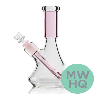 GRAV Small Deco Beaker Bong Water Pipe With Diffused Downstem - 300 Grams - 6.5 Inches
