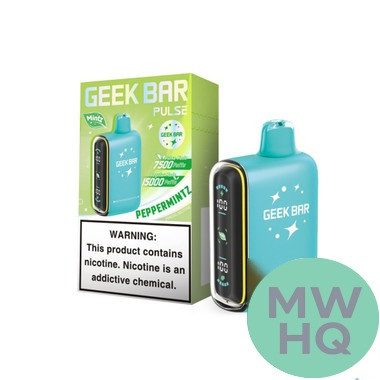 Geek Bar Pulse 16ML 15K Puffs Disposable Device With Battery & E-Liquid Full Screen - Display of 5