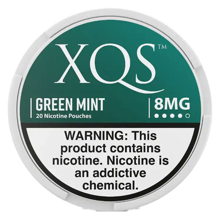 XQS Slim Format Nicotine Salt Pouches - 20 Pouches Per Can - Pack of 5 Cans