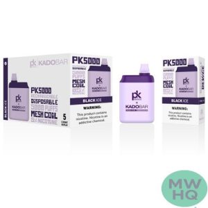 PK Brands x Kadobar PK5000 14ML 5000 Puffs 650mAh Prefilled Nicotine Salt Rechargeable Disposable Device With Mesh Coil - Display of 5