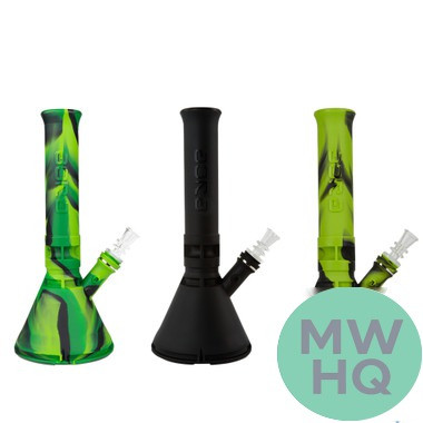 Eyce Platinum Cured Silicone Beaker Water Pipe - Assorted Colors (MSRP $69.99)