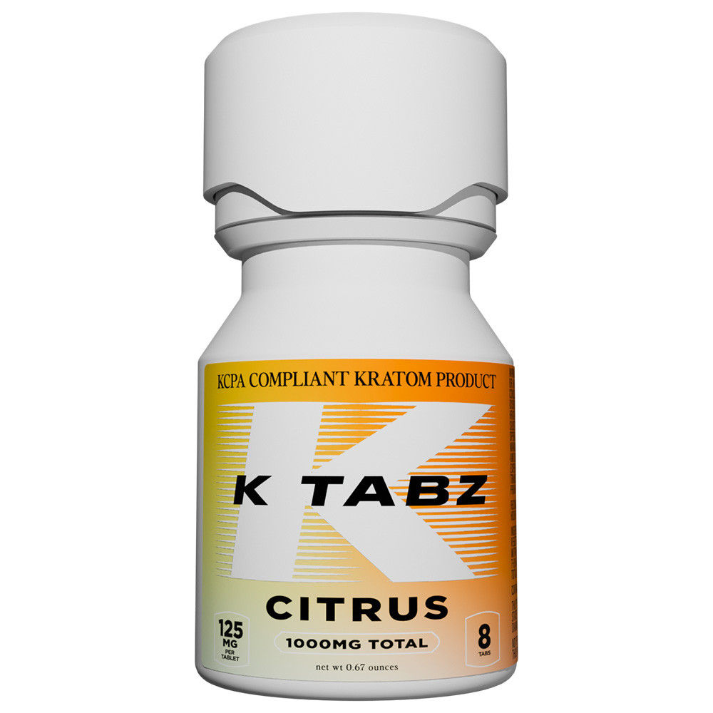 K Tabz Chewable Kratom Tablets 1000MG - 8ct Jar - Display of 10 Jars (MSRP$ 28.99 Each)
