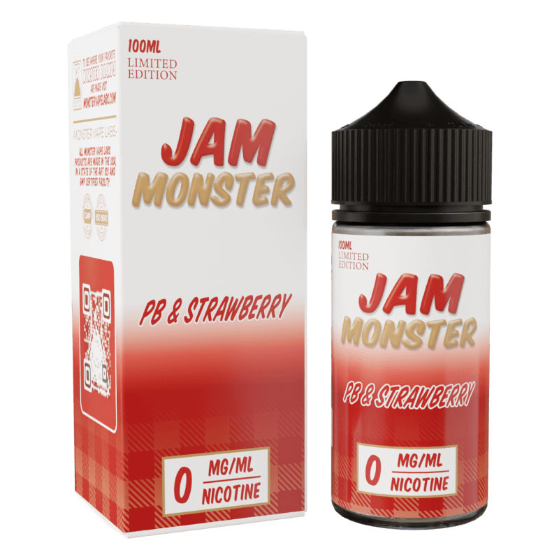 PB & Jam Monster Synthetic Nicotine E-Liquid 100ML