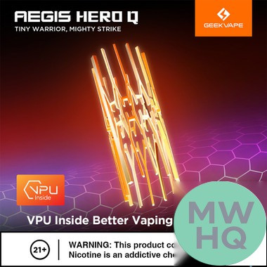 GeekVape Aegis Hero Q 1300mAh Pod System Starter Kit With 2 x Refillable 2ML GeekVape Q Cartridge Pod
