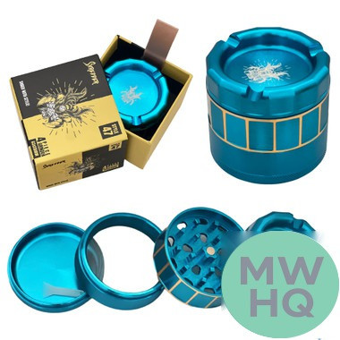 Shredder Large Grinder With Ashtray Top - Style 47 - 63mm - 4 Part