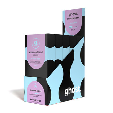 Ghost Hemp Essence Blend Delta-8 THC + HHC + THC-P Vape Cartridge 2G - Display of 5
