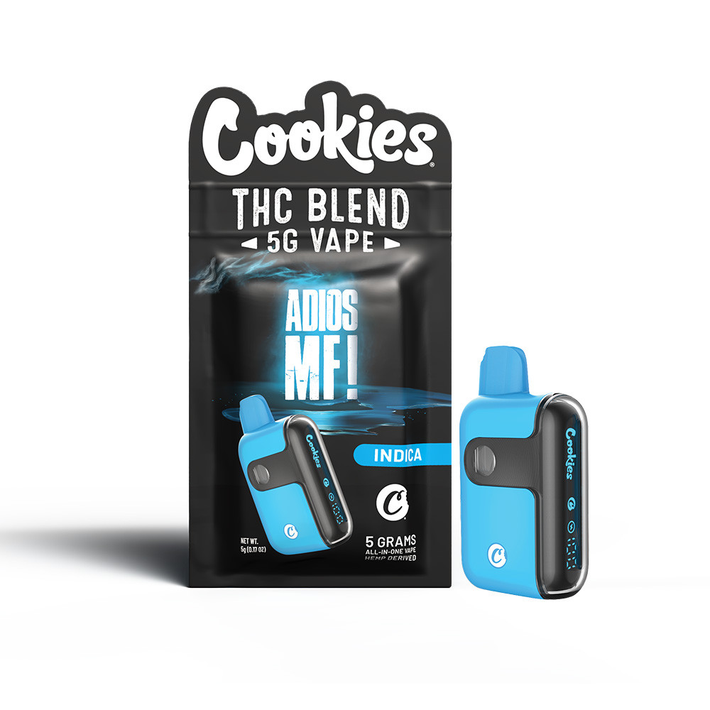 Cookies All-In-One Blend D8 + THC-P + THC-A Disposable Vape 5G - Display of 5 (MSRP $49.99 Each)