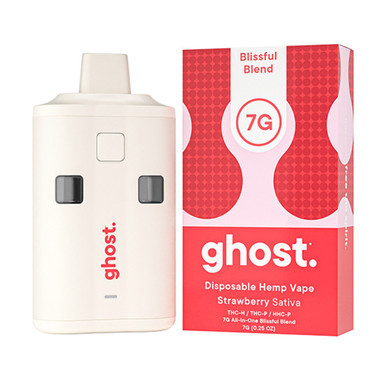 Ghost Hemp All-In-One Blissful Blend Delta THC-H + THC-P + HHC-P Disposable Hemp Vape Device 7G - Display of 5
