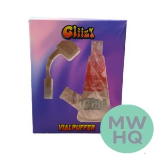 Gliizy Vialpuffer Mini Beaker Glycerin Glass Water Pipe - 125 Grams - 4 Inches