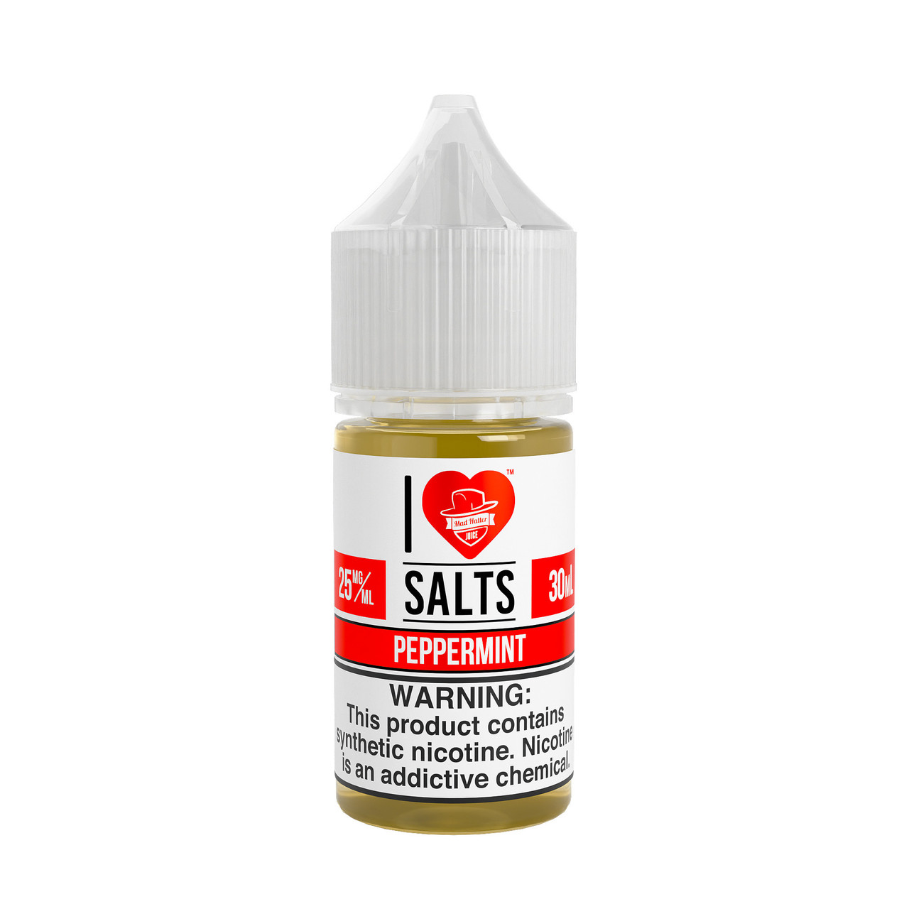 I Love Salts Synthetic Nicotine Salt E-Liquid By Mad Hatter 30ML
