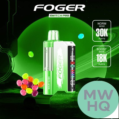Foger Switch Pro Kit 30K Puffs 19ML Disposable Device & Power Bank - Display of 5