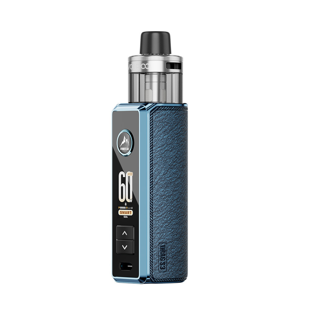 VooPoo Drag S3 3000mAh Pod System Starter Kit With 5ML Refillable PnP X Cartridge Pod (MSRP $46.99)
