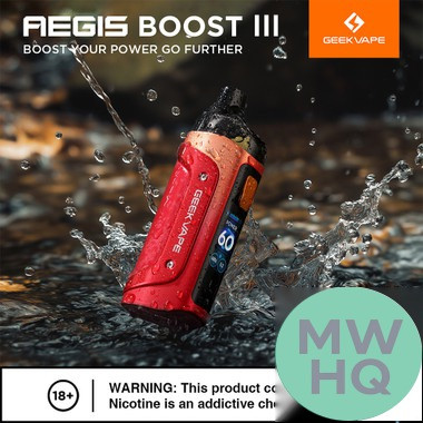 GeekVape Aegis Boost III 3000mAh Pod System Starter Kit With 5ML Refillable GeekVape Boost 2 Cartridge Pod