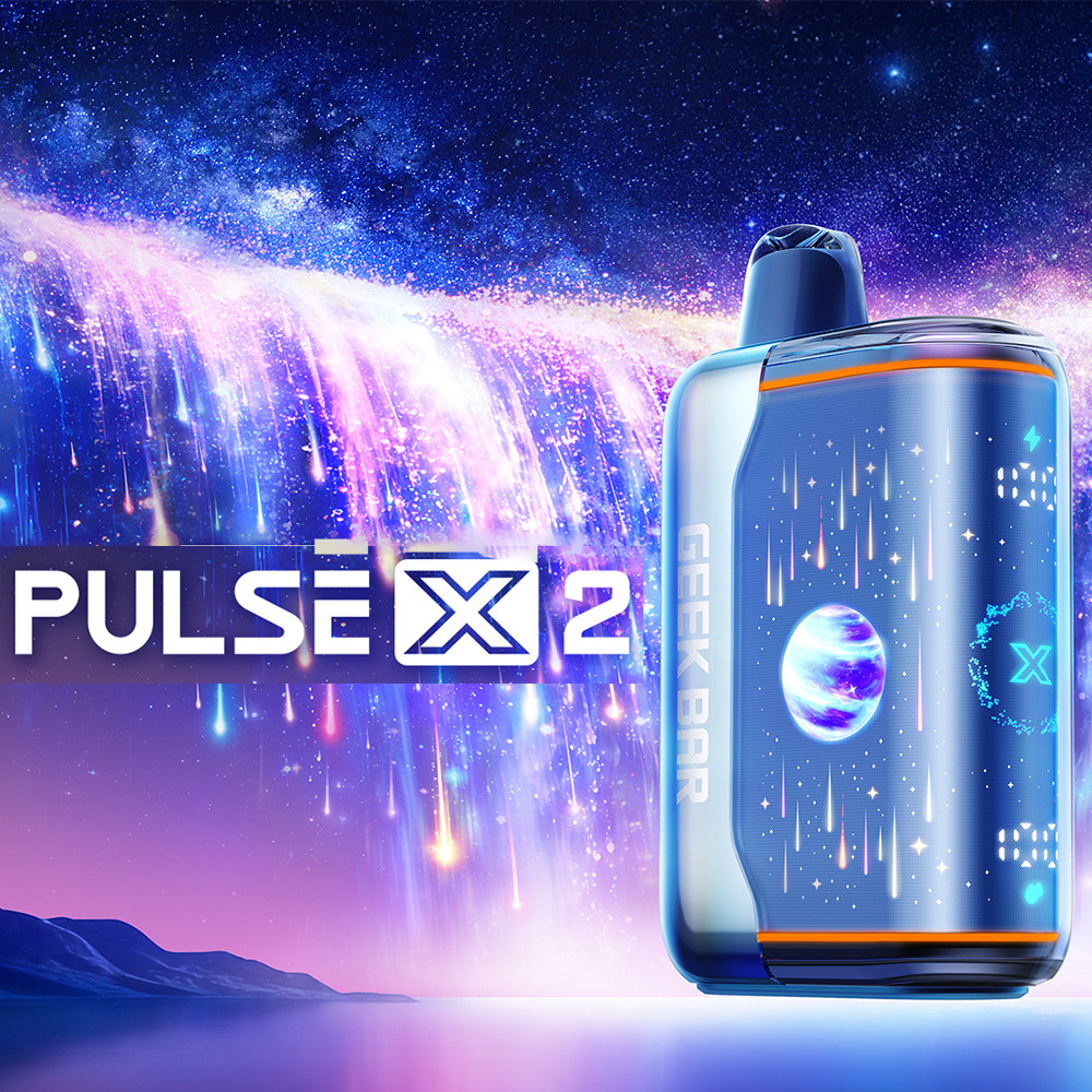 Geek Bar Pulse X2 50K Puffs 18ML Disposable Device With 3D Curved Screen - Display of 5 (MSRP $35.99 Each)