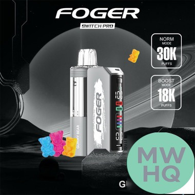 Foger Switch Pro Kit 30K Puffs 19ML Disposable Device & Power Bank - Display of 5