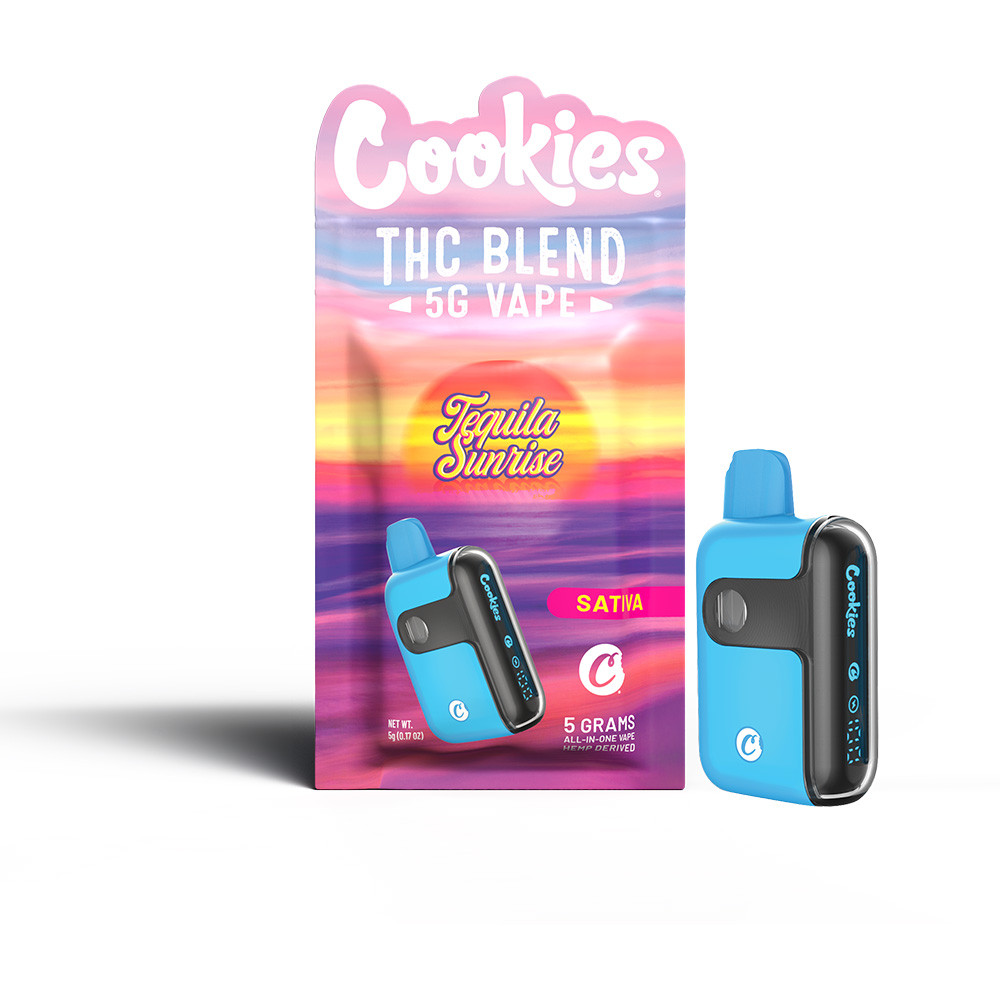 Cookies All-In-One Blend D8 + THC-P + THC-A Disposable Vape 5G - Display of 5 (MSRP $49.99 Each)
