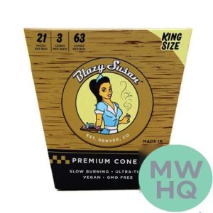 Blazy Susan Unbleached Premium Pre-Rolled Cones