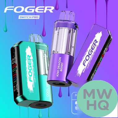 Foger Switch Pro Kit 30K Puffs 19ML Disposable Device & Power Bank - Display of 5