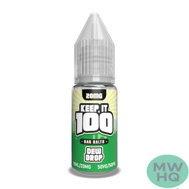Keep It 100 Bar Salts Nicotine Salt E-Liquid 10ML - Display of 10