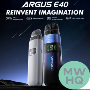 VooPoo Argus E40 1800mAh Pod System Starter Kit With 2 x 4.5ML Refillable Cartridge