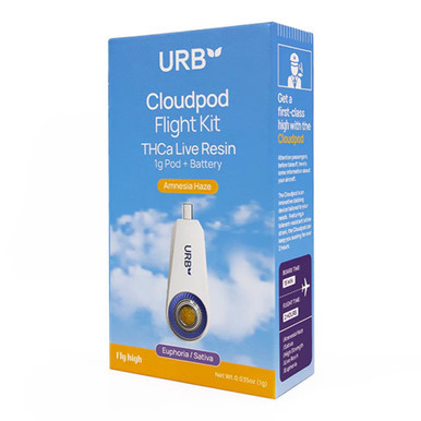 URB Cloudpod Flight Kit THCA Live Resin Dab Pod 1G + Battery
