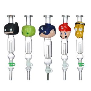 Dragon Glass Cartoon Character Nectar Collector Set - Assorted Designs [NC-004] (MSRP $19.00)