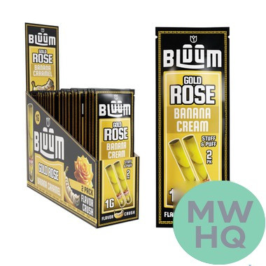 Bluum Stuff & Puff Wild Flower Rolls 1G - Pack of 2 - Display of 10 Packs