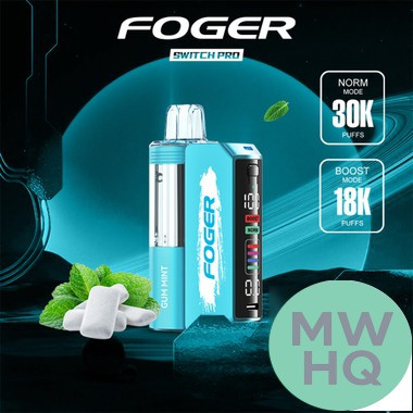 Foger Switch Pro Kit 30K Puffs 19ML Disposable Device & Power Bank - Display of 5