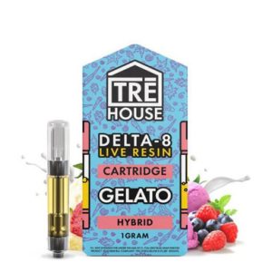 TRE House 907MG Delta 8 Live Resin Vape Cartridge 1G - Display of 5