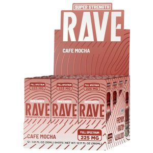 Rave Kratom Delights Full Spectrum Shot 225MG 30ML - Display of 12 (MSRP $17.99 Each)