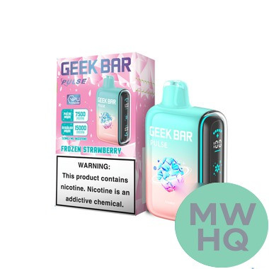 Geek Bar Pulse 16ML 15K Puffs Disposable Device With Battery & E-Liquid Full Screen - Display of 5