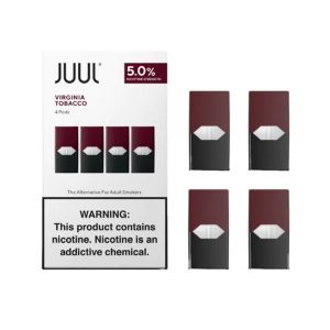 Juul Pre-filled Replacement Nicotine Salt Pods - Pack of 4 - Display of 8 Packs