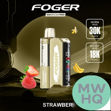 Foger Switch Pro Kit 30K Puffs 19ML Disposable Device & Power Bank - Display of 5