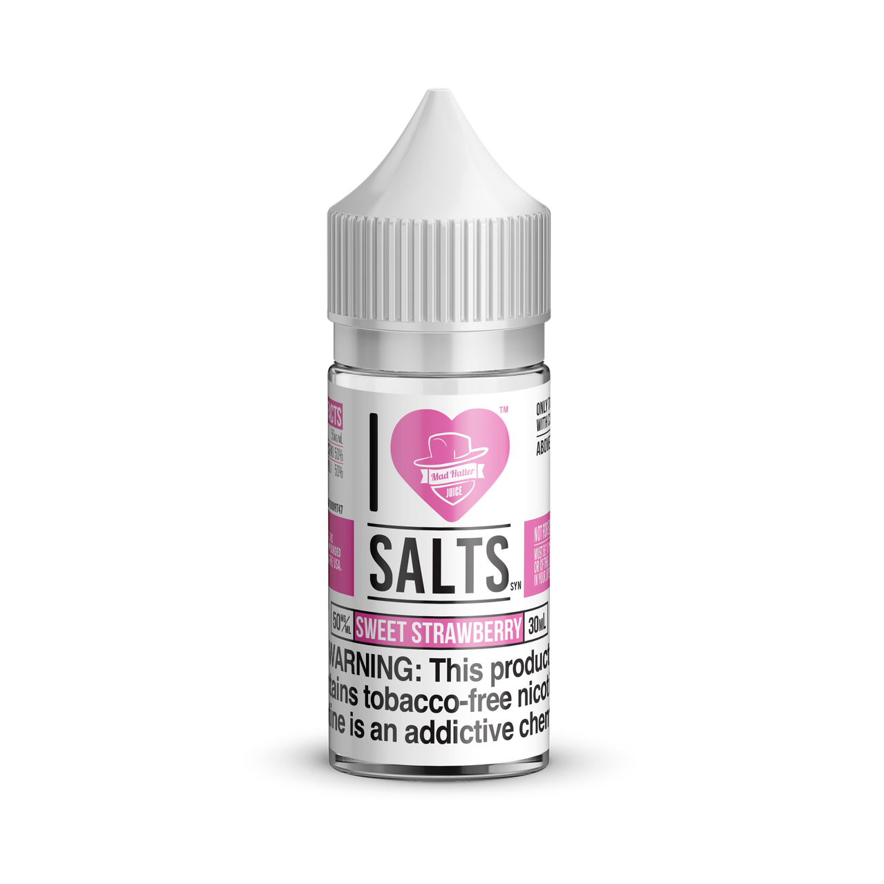 I Love Salts Synthetic Nicotine Salt E-Liquid By Mad Hatter 30ML
