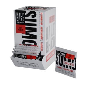 Half Bak'd Sumo Sour'd Collection THC-P + D9-THC + D8-THC + CBD Hemp Infused Gummies 840MG - Pack of 2 - Display of 30 Packs (MSRP $4.00 Each)