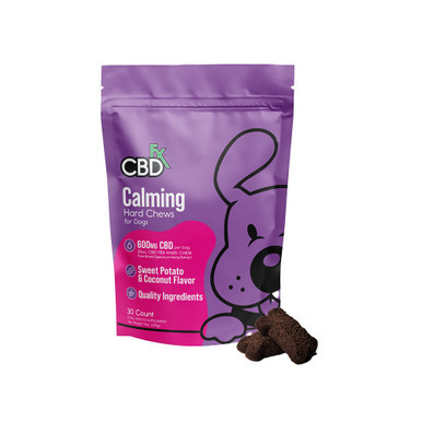 CBDfx Broad Spectrum Hemp CBD Pet Treat Hard Chews 600MG - 30ct Pouch