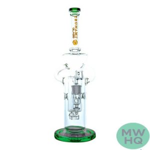 Tsunami Glass Water Pipe Recycler Concentrate Rig With Circ Perc - 860 Grams - 15 Inches