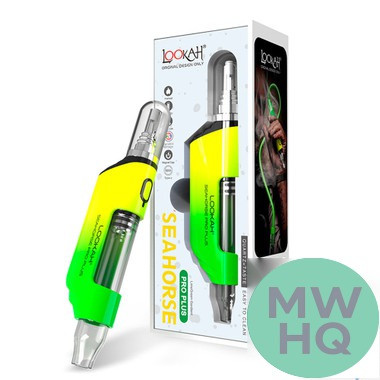 Lookah Seahorse Pro Plus 650mAh Preheat VV Dab Pen Vaporizer Starter Kit - Assorted Colors - Display of 6