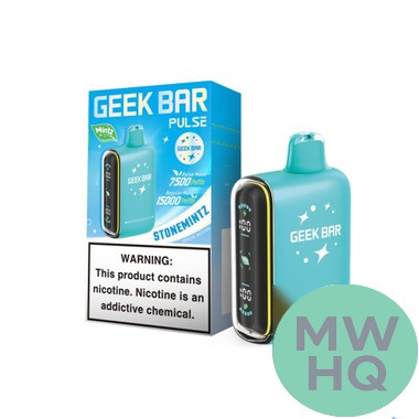 Geek Bar Pulse 16ML 15K Puffs Disposable Device With Battery & E-Liquid Full Screen - Display of 5