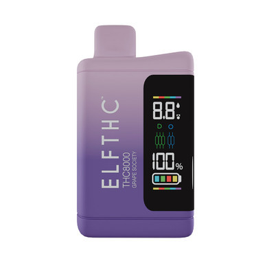 ELFTHC QUANTUM Delta 8 + THCA + THCP Rechargeable Disposable With Digital Screen 8G - Display of 5