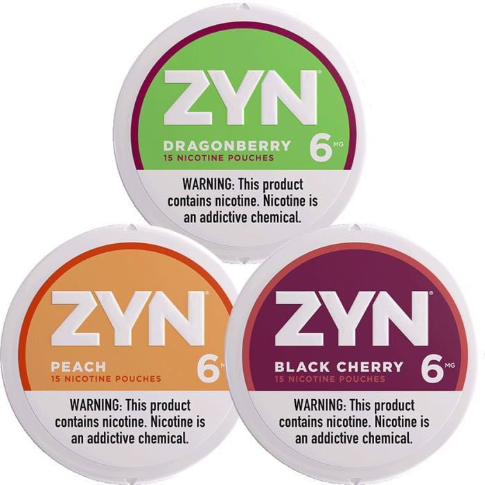 ZYN Nicotine Pouches - 15 Pouches Per Can - Pack of 5 Cans