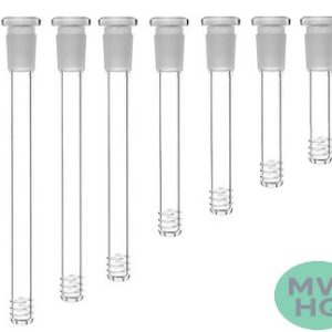 Hillside Glass Frosted Top 19mm to 14mm Flush Joint Downstem - Display of 12