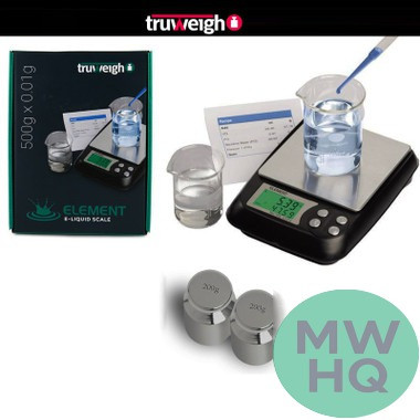 Truweigh ELEMENT Digital E-Liquid Scale 500g x 0.01g