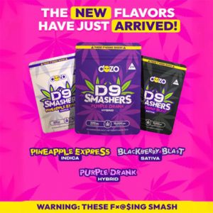 Dozo Delta D9 Smashers Gummies 10000MG - Pack of 20 - Display of 5 Packs