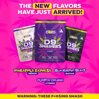 Dozo Delta D9 Smashers Gummies 10000MG - Pack of 20 - Display of 5 Packs